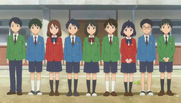 Visual representation of "uniform" - The same in all cases and at all times; not changing or varying
