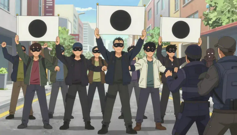 Visual representation of "antifa" - A political movement associated with opposition to fascism and extreme right-wing ideologies, often characterized by direct action.