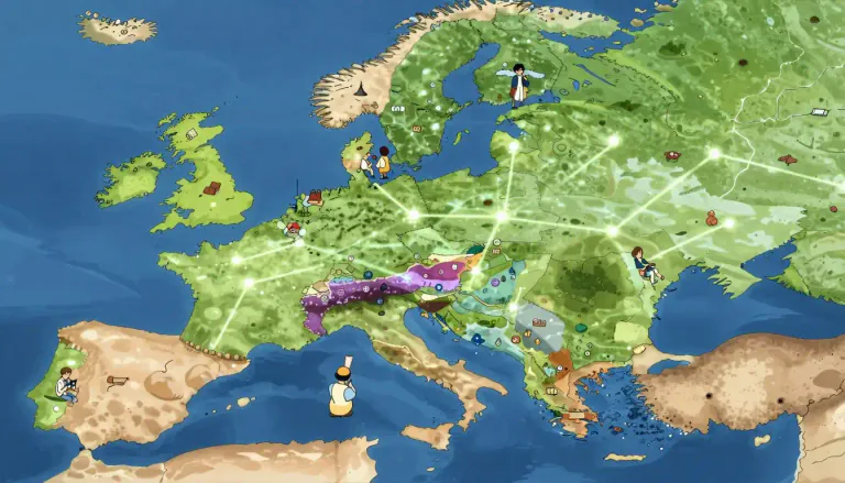 Visual representation of "nationwide" - Involving or accessible by people in all parts of a country