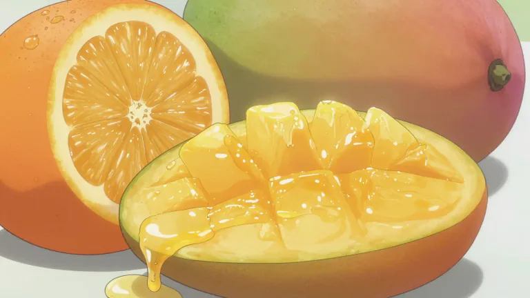 Visual representation of "pulp" - The soft, juicy part inside a fruit or vegetable.