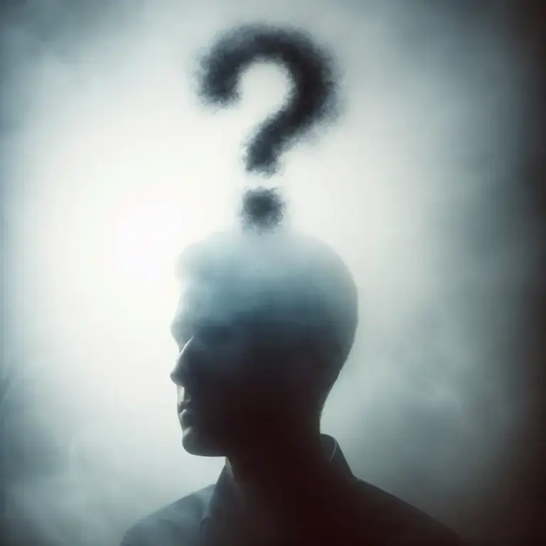 Visual representation of "murk" - A state of confusion or uncertainty