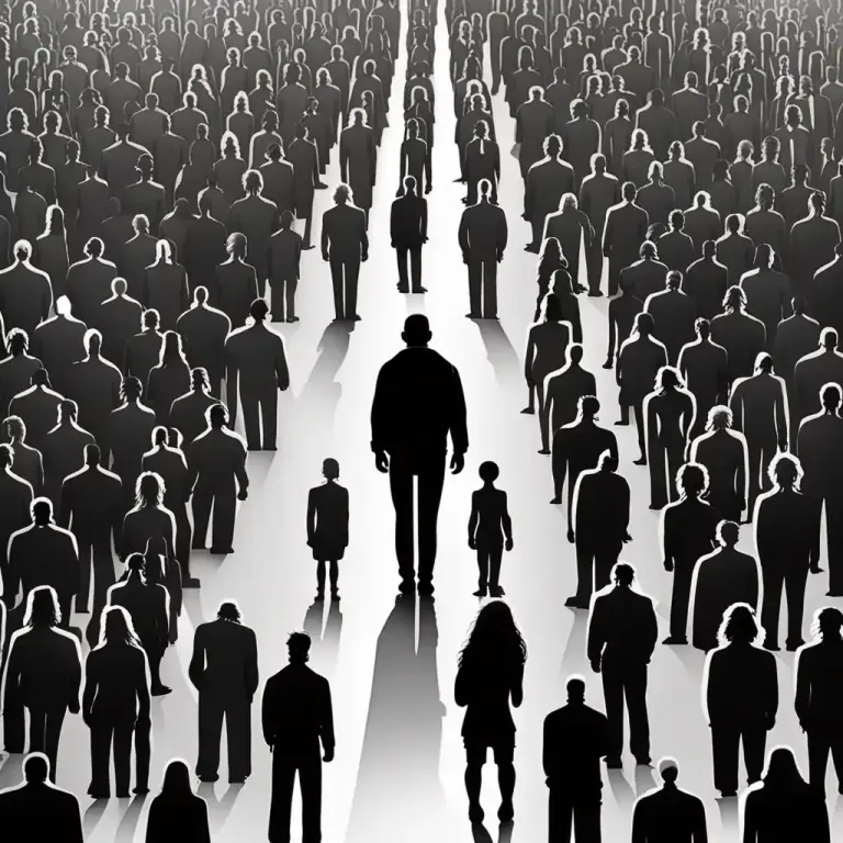 Visual representation of "be down to somebody" - The last person in a group or the last option left.