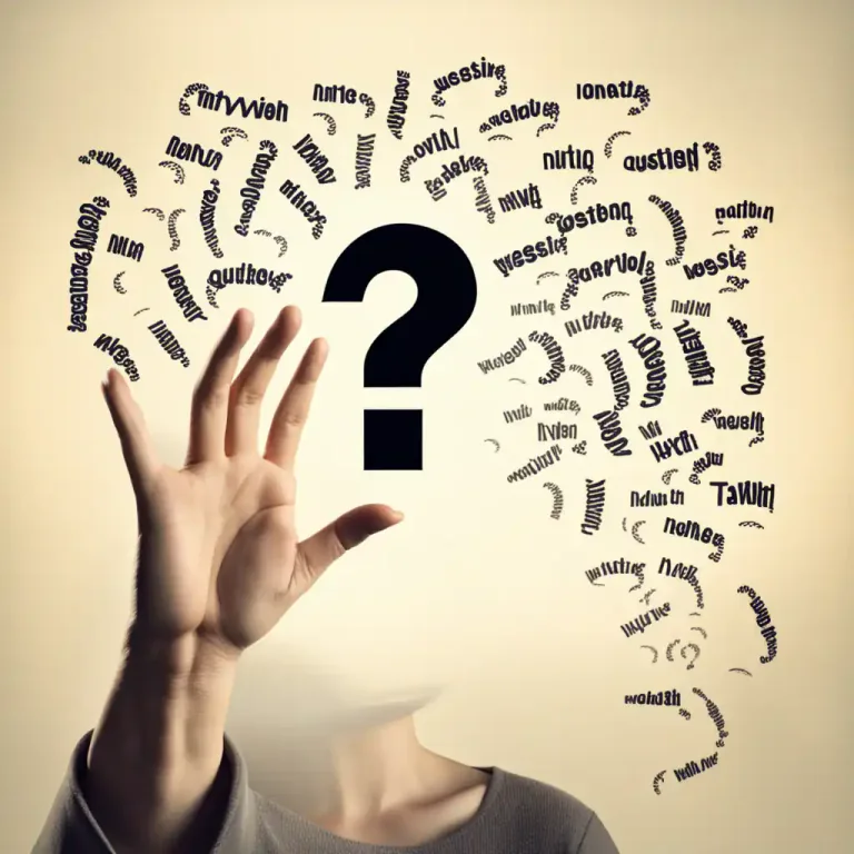 Visual representation of "rhetorical" - A type of question that doesn't expect an answer, it is used for emphasis or to make a point.