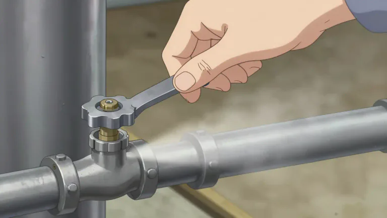 Visual representation of "petcock" - A small valve used to control the flow of liquid or gas from a tank or pipe.