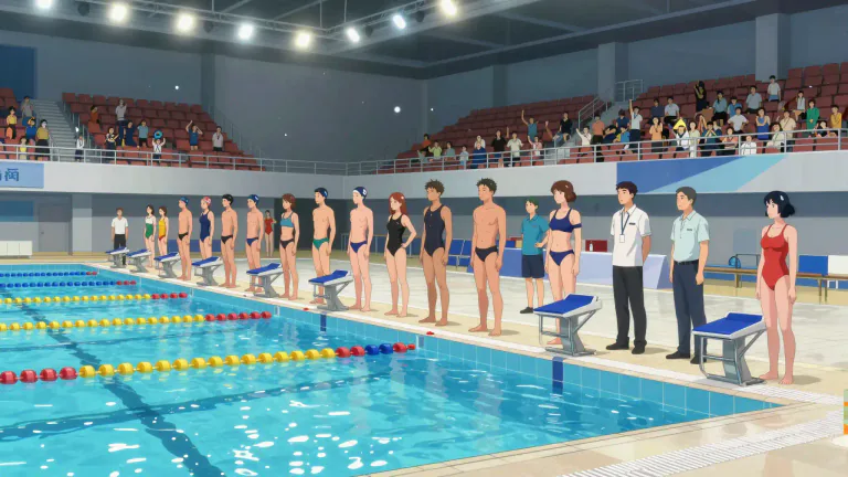 Visual representation of "gala" - A swimsuit competition for a sport involving swimming
