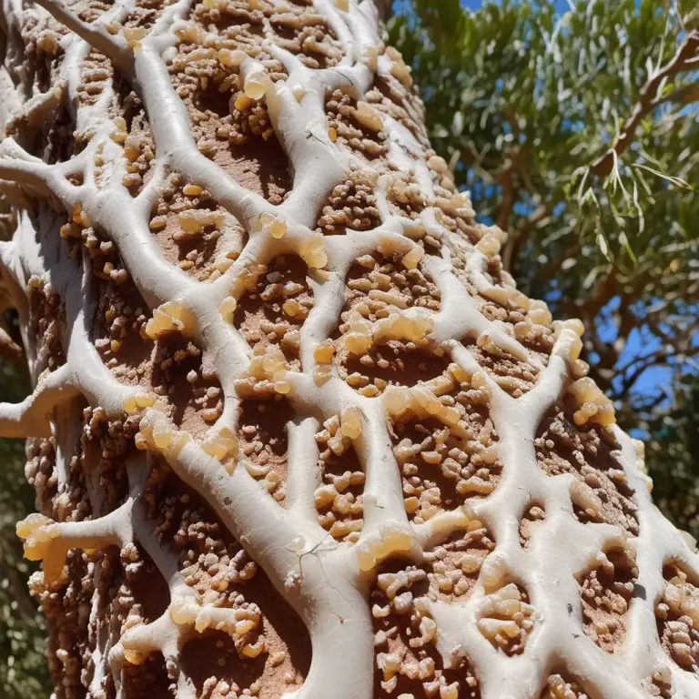 Visual representation of "frankincense" - The tree that produces this gum or resin.