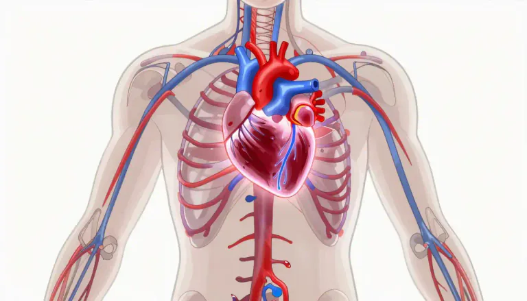 Visual representation of "circulatory" - Related to the movement of blood through the body