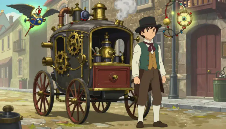 Visual representation of "steampunk" - A type of science fiction that combines technology from the 19th-century steam-powered machinery with elements of fantasy