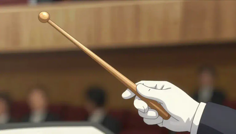 Visual representation of "baton" - A short stick or rod used in some way