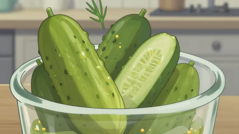 Visual representation of "gherkin" - A small variety of cucumber that is often pickled.