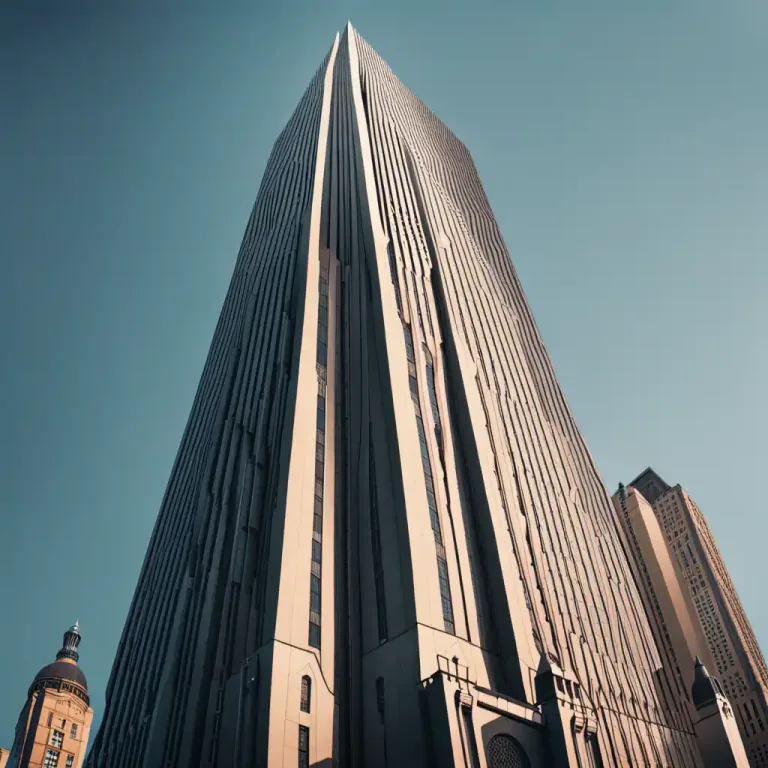 Visual representation of "steeple" - A tall structure that rises high into the sky, such as a tower or a skyscraper