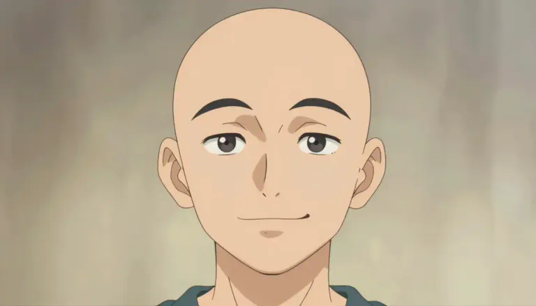 Visual representation of "bald" - Someone without any hair on their head