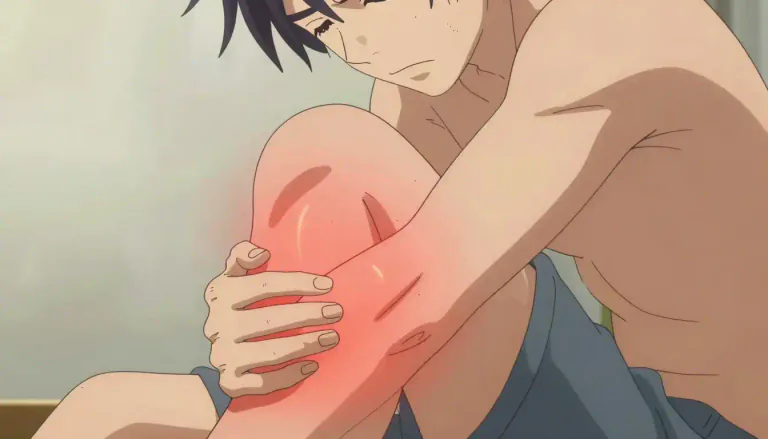 Visual representation of "myalgia" - Pain in a muscle or a group of muscles