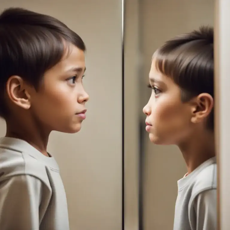 Visual representation of "identification" - The process by which a child adopts the values and principles of the same-sex parent.