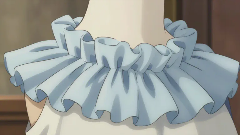 Visual representation of "ruche" - A type of design in sewing or dress-making where fabric is gathered or pleated to create a puffy effect.