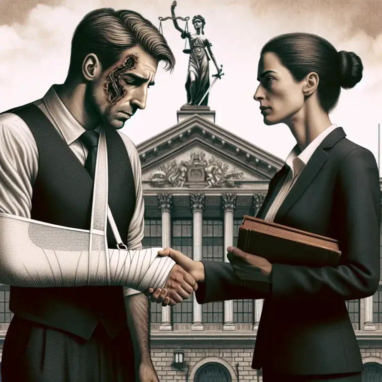 Visual representation of "injury" - In law, it means a harm caused to a person physically or emotionally due to someone else's action