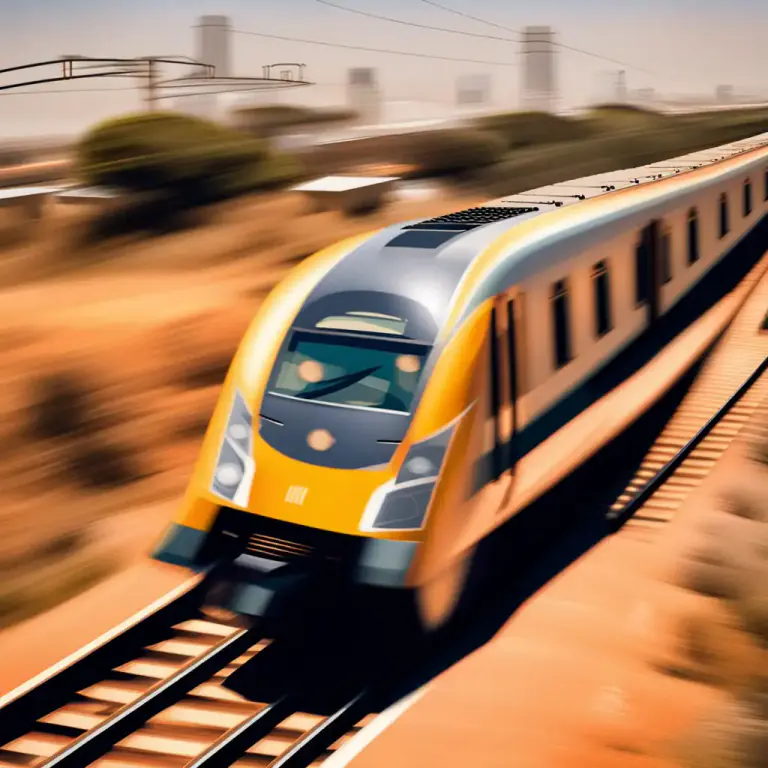Visual representation of "spoor" - In South Africa, it refers to a railway or train track.