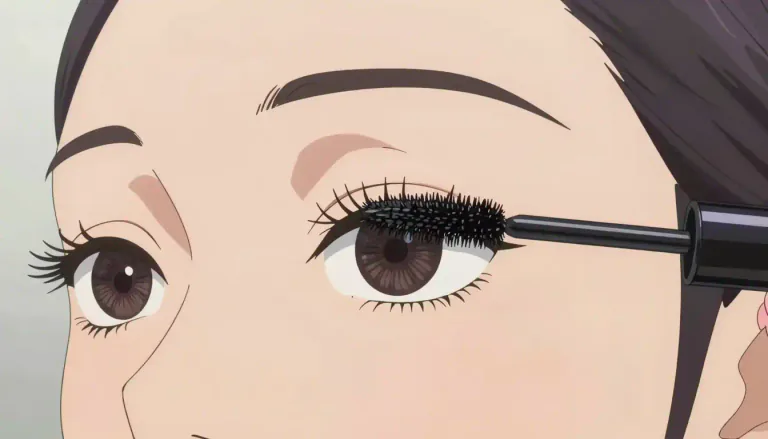 Visual representation of "mascara" - A cosmetic product used to darken, lengthen, or volumize the eyelashes.
