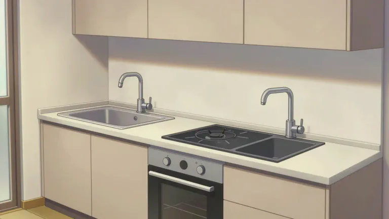 Visual representation of "fixture" - an object that stays in its place in a house or building
