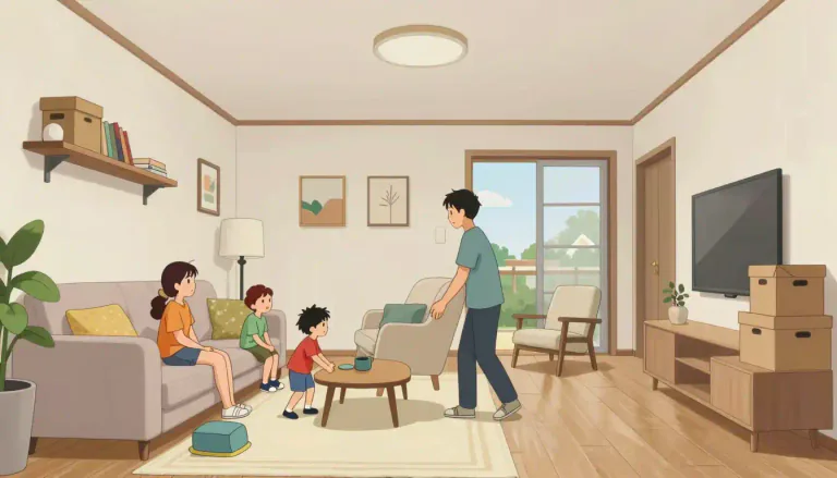 Visual representation of "houseroom" - Space in a house that is available for people to use or live in.