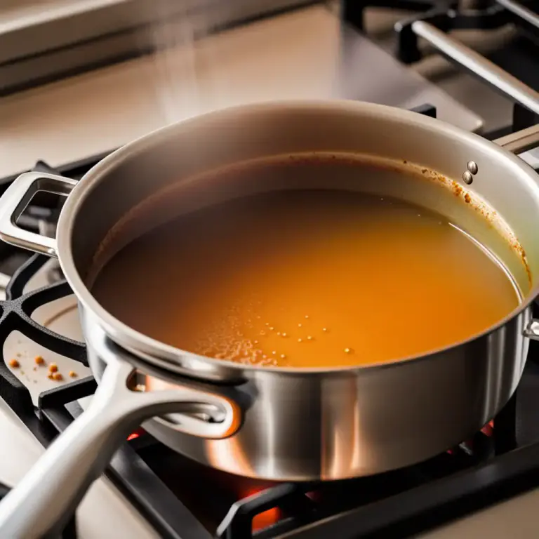 Visual representation of "boil down" - To reduce in amount by boiling