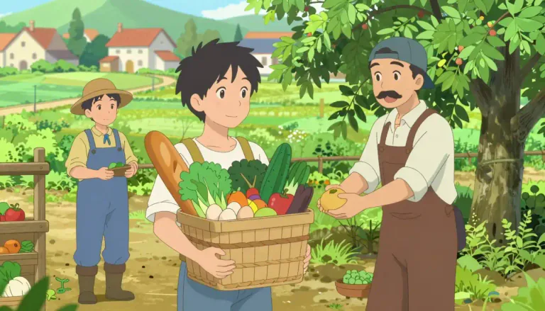 Visual representation of "locavore" - A person who primarily eats food that is grown or produced locally.