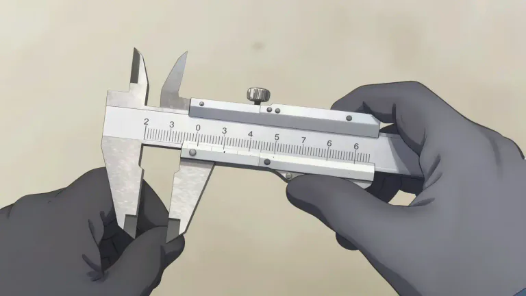 Visual representation of "vernier" - A vernier is a small scale on a ruler or measuring instrument used for taking accurate measurements.
