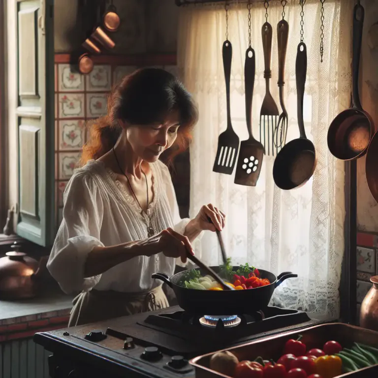 Visual representation of "fricassee" - To prepare a dish in the manner of a fricassee.
