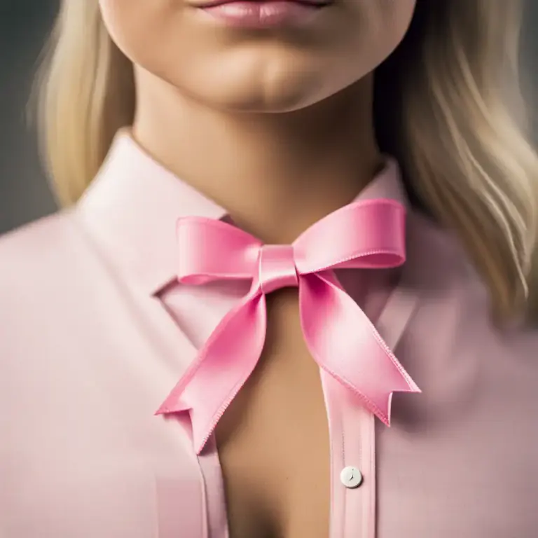 Visual representation of "ribbon" - A special strip of cloth worn to show support for something