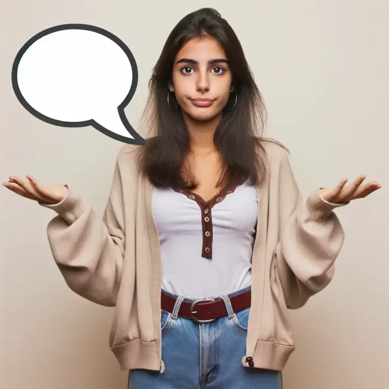 Visual representation of "what if…?" - Used to suggest a hypothetical scenario for consideration
