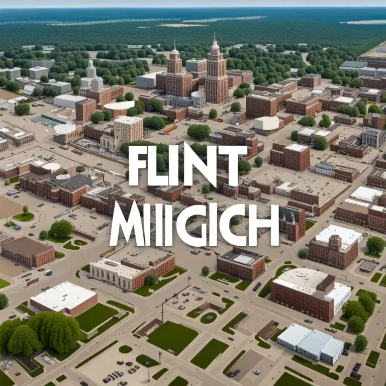 Visual representation of "flint" - A city in the US state of Michigan