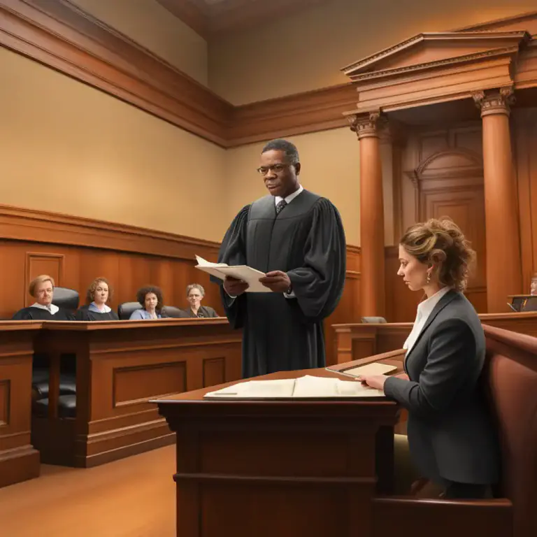 Visual representation of "dock" - A part of courtroom where the person who is accused stands or sits during the trial.