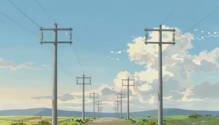 Visual representation of "powerline" - A powerline is a wire or cable that carries electricity over a distance.