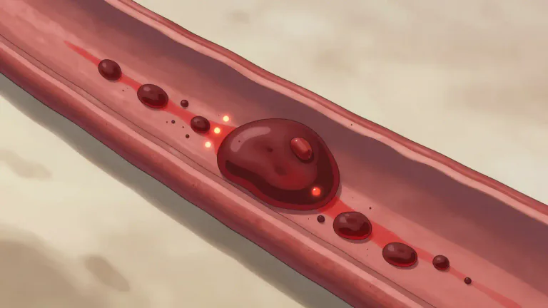 Visual representation of "thrombolytic" - Relating to medications or treatments that dissolve blood clots in the blood vessels.