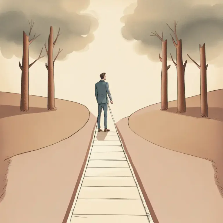 Visual representation of "fight shy of something/of doing something" - To avoid doing something or dealing with something because it makes you feel nervous, insecure, or uncomfortable.