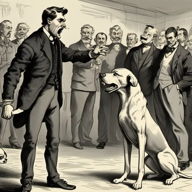 Visual representation of "like a dog with a bone" - To not let go or give up something easily, just like a dog that doesn't easily let go of a bone