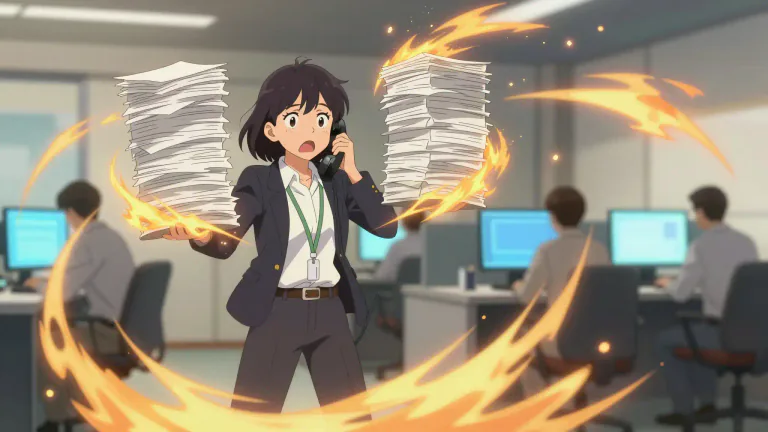 Visual representation of "a baptism of fire" - A difficult first experience of something