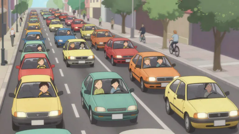 Visual representation of "slow" - Taking a long time to move or act