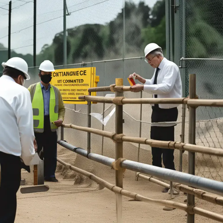 Visual representation of "fence off" - To restrict access to something or someone