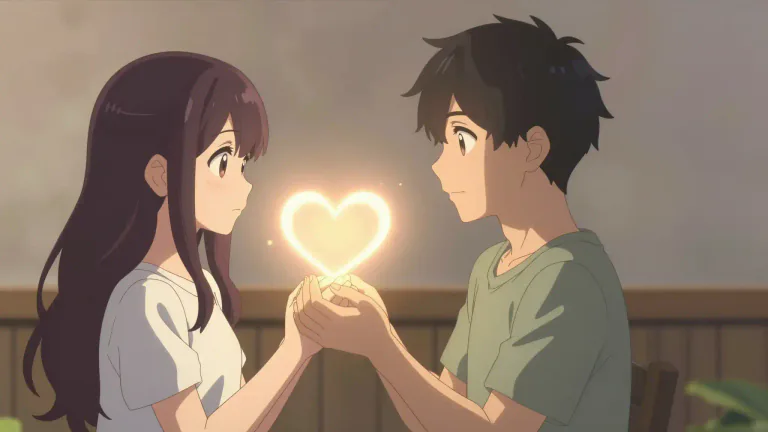 Visual representation of "heartbeat" - A strong or the strongest affection for someone.