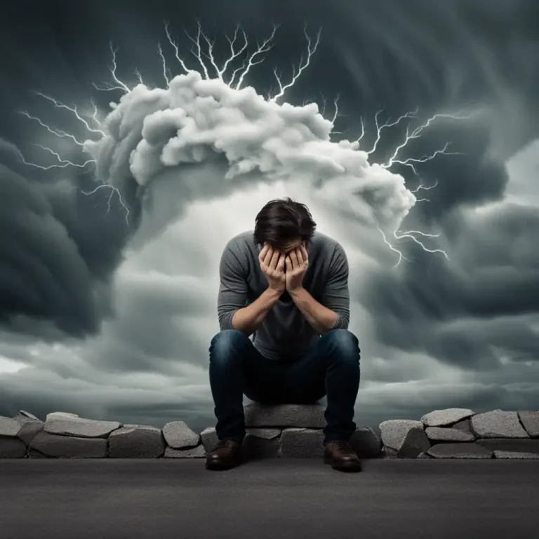 Visual representation of "meltdown" - A violent outburst or emotional collapse.