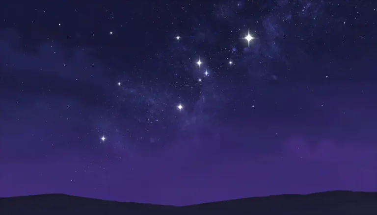 Visual representation of "starry" - Filled with stars or star-like dots