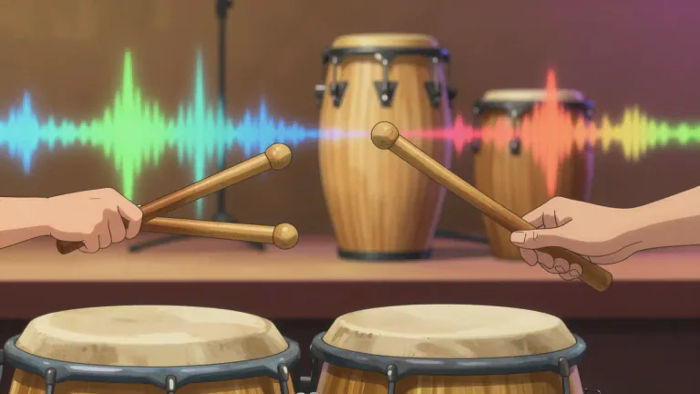 Visual representation of "clave" - A rhythm or pattern in music, especially in Afro-Cuban music.