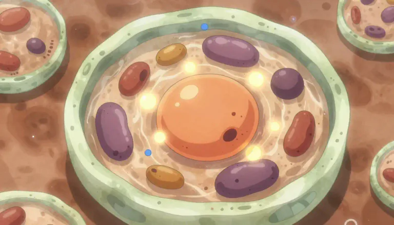 Visual representation of "intracellular" - Existing or occurring within a cell.