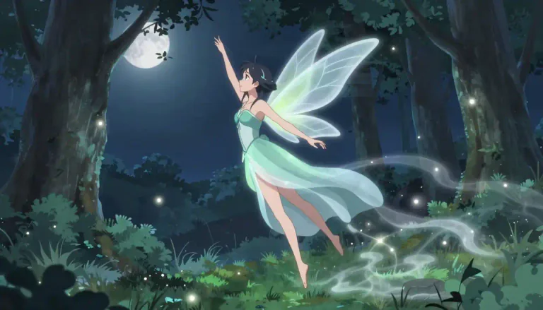 Visual representation of "sylphlike" - Slim, delicate and graceful, like a fairy.