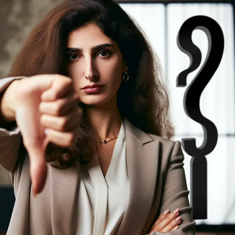 Visual representation of "no" - A negative answer or decision