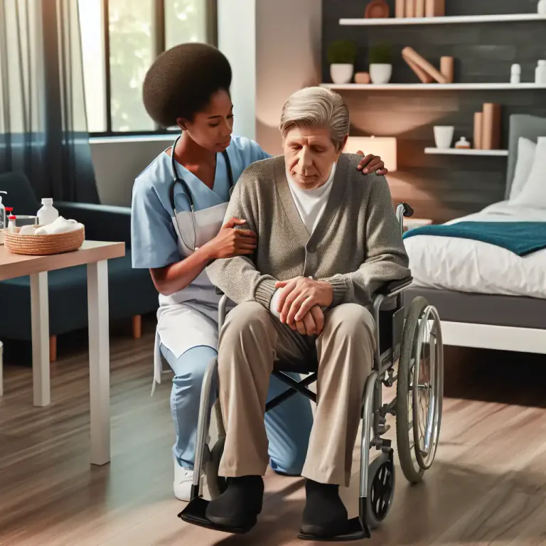 Visual representation of "infirm" - A person with physical or mental weakness. The law sometimes provides for certain protections for these individuals.