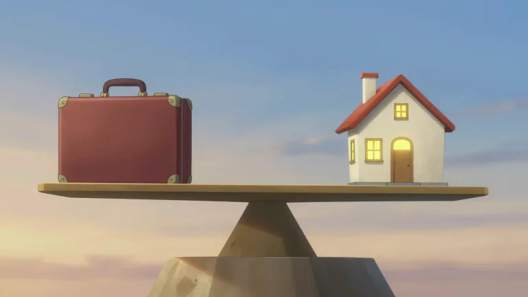 Visual representation of "equipoise" - A state where things are balanced or equal