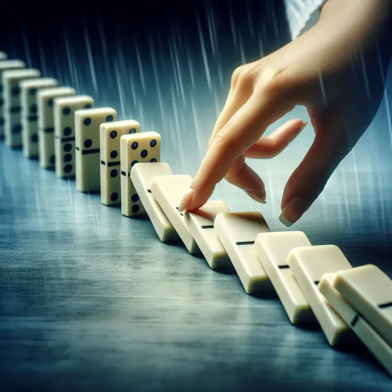 Visual representation of "causality" - The principle that cause and effect govern all events.