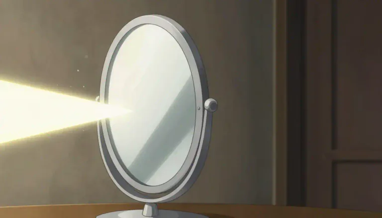 Visual representation of "reflect" - To throw back heat, light or sound without absorbing it